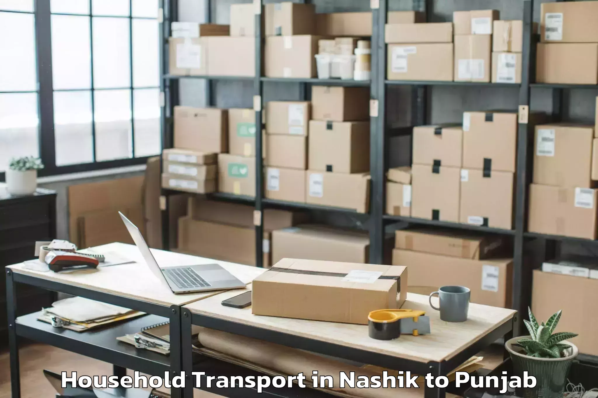 Book Nashik to Laungowal Household Transport Online